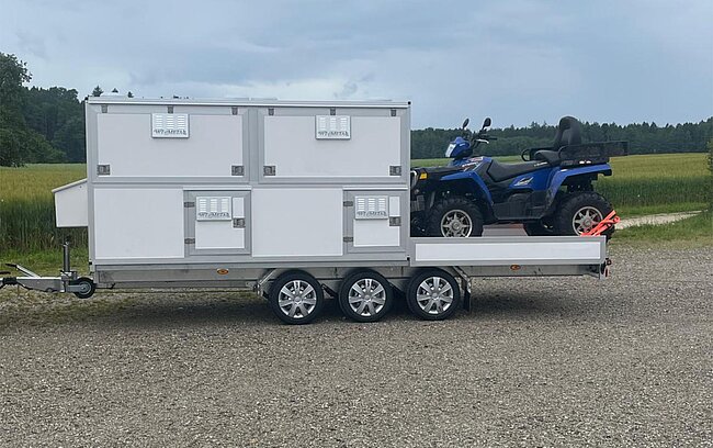 Hundeanhänger in Sondergröße