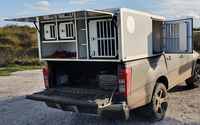 Pick-Up Box: auf der Bordwand