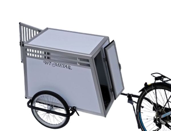 WT-Metall Fahrradanhänger 2 Türen 1 Box